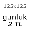 Günlük reklam ücreti 2 TL
